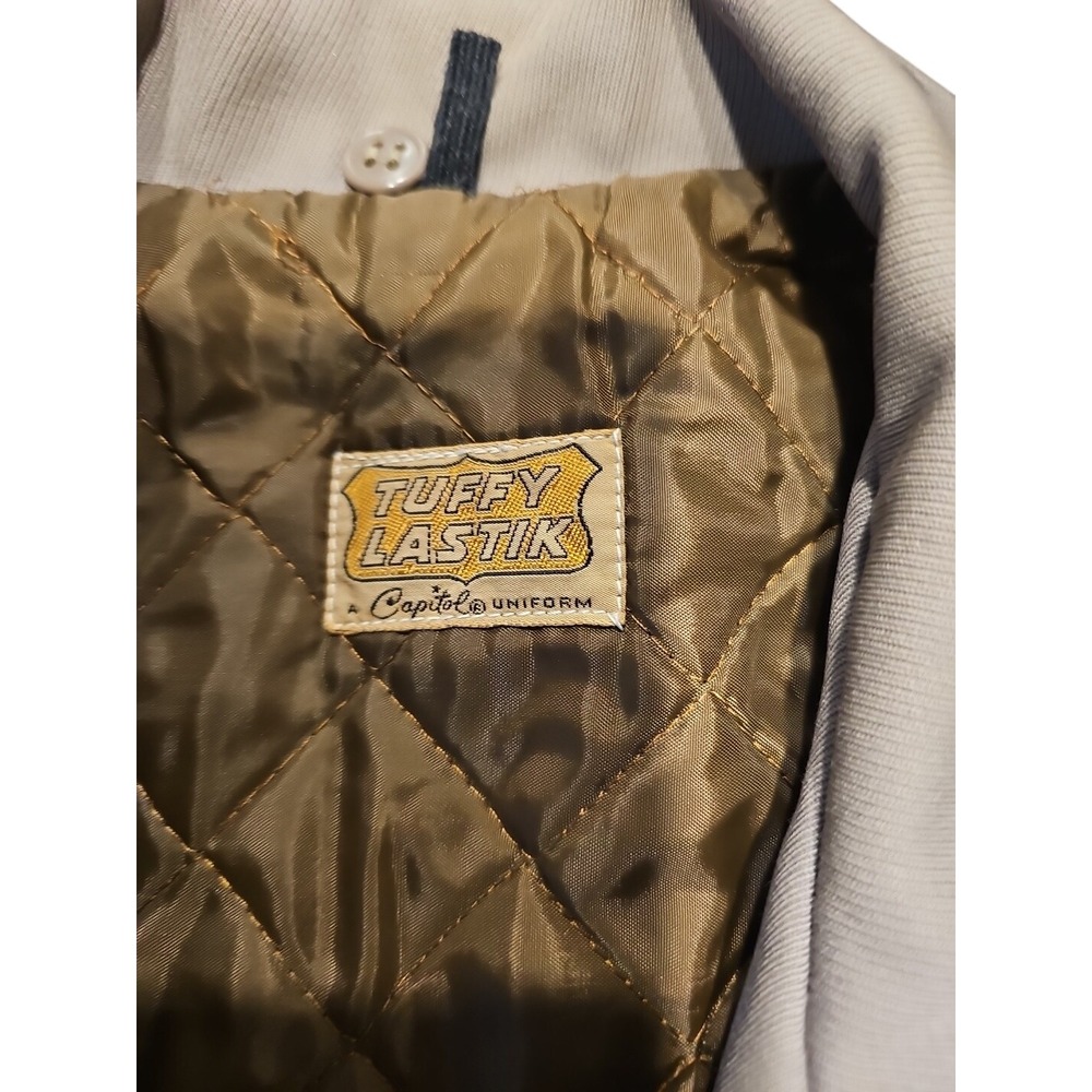 Vintage Capital Tuffy New‎ Symrna Police Jacket Obsolete Full Zip Patches Sz 44 - Picture 5 of 16
